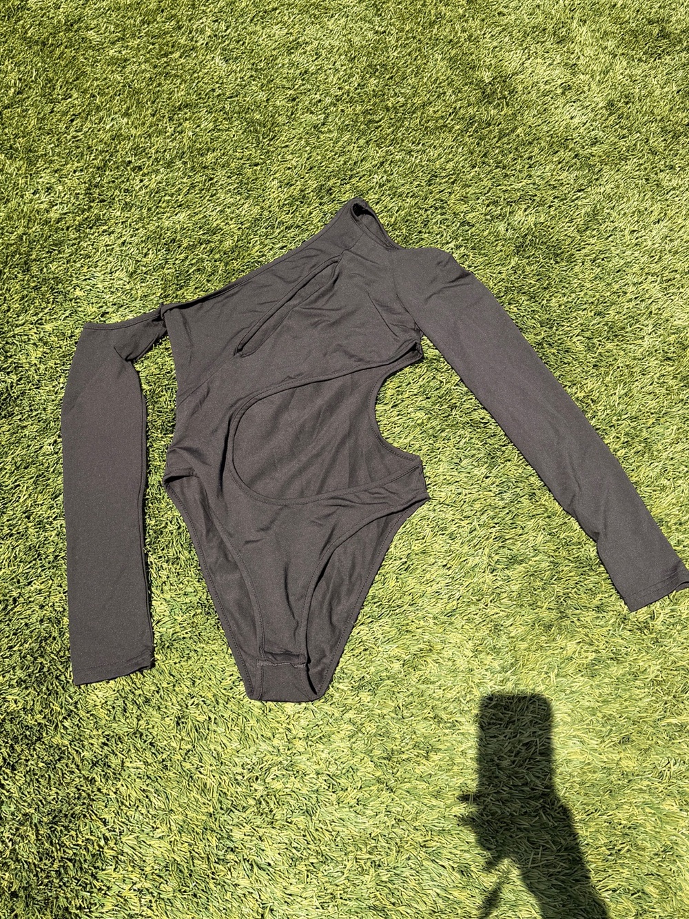 SHEIN Black Long Sleeve Kids One-Piece Bodysuit